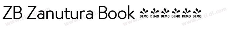 ZB Zanutura Book 粗体字体转换